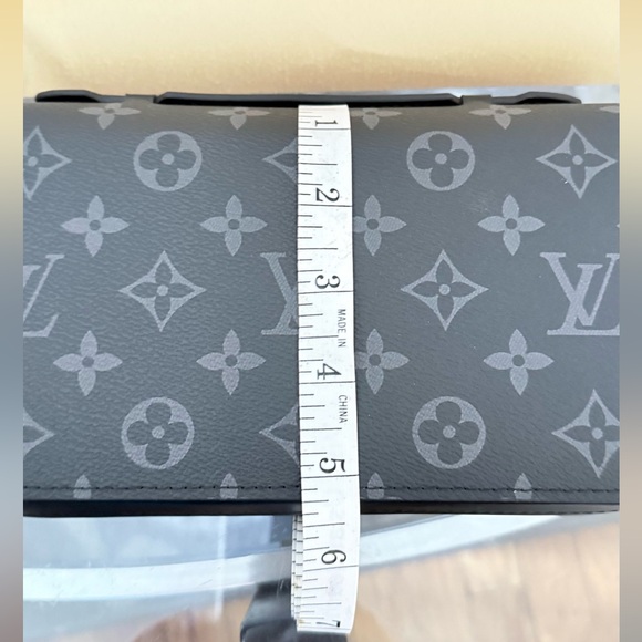 Source Unknown Black and Gray Monogram Clutch BNIB - Picture 6 of 9